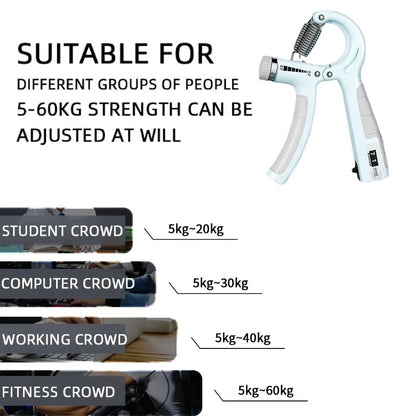 5-60KG ADJUSTABLE HAND GRIP TRAINER